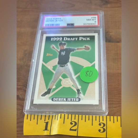 Tops Derek Jeter 1993 Graded Card - Picture 4 of 6